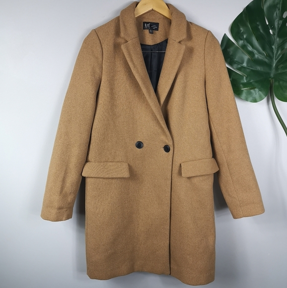 Zara Jackets & Blazers - Zara camel tan wool pea coat